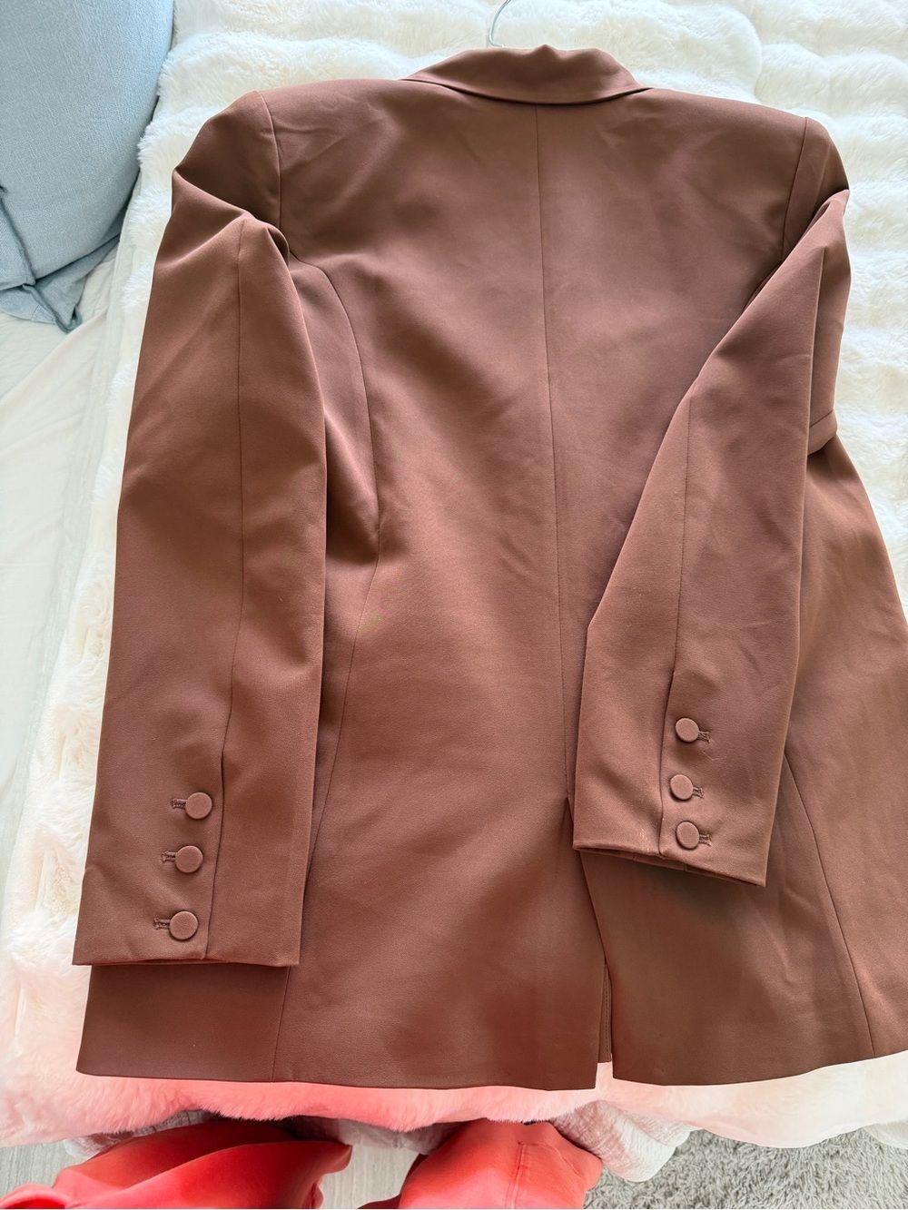 Camila Coelho Pink Label Brown Blazer and short set - Picture 17 of 17